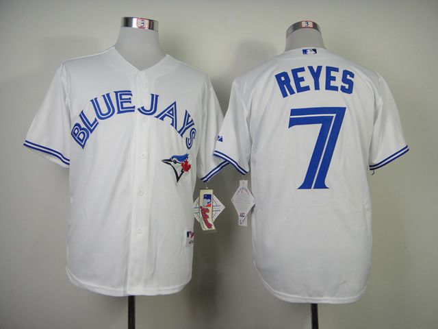 Men Toronto Blue Jays #7 Reyes White MLB Jerseys->toronto blue jays->MLB Jersey